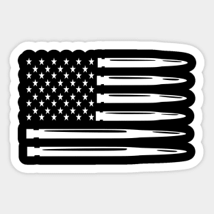 Freedom American Flag Bullets 4th of July Sticker